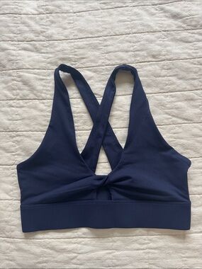 Fabletics Navy Cross-Back Sports Bra